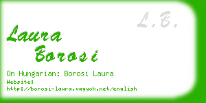 laura borosi business card